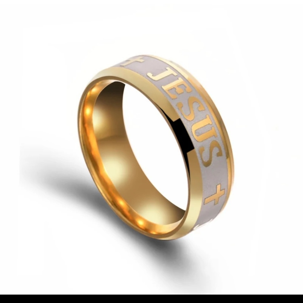 Band Wedding, Jesus, Cross Friends Love Religious Ring Men and Women Siz…